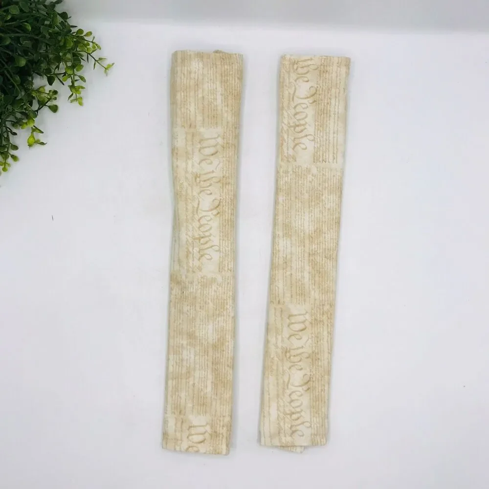 Set of 2 Refrigerator Handle Covers, Reversible, Neutral 'We The People